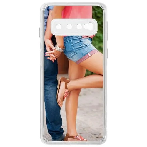 Чехол-накладка Krutoff Clear Case Босоножки женские для Samsung Galaxy S10
