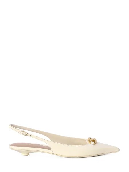 Балетки Valentino Garavani VLogo The Bold Edition slingback, белый