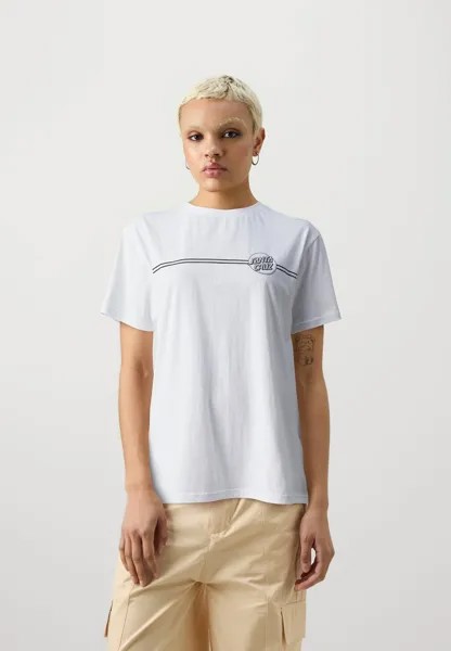 Футболка с принтом Opus Dot Stripe Chest Unisex 2 Pack Santa Cruz, чёрная/белая