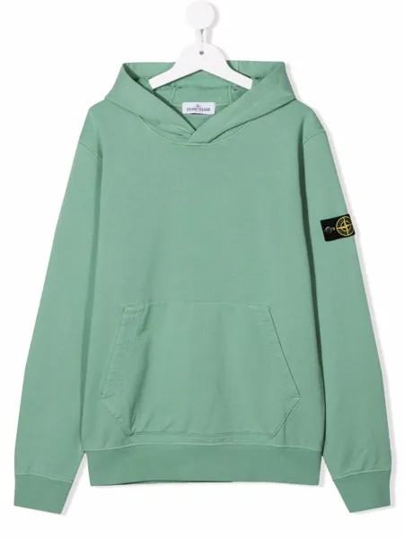Stone Island Junior худи с нашивкой-логотипом Compass