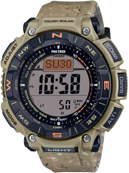 Японские наручные  мужские часы Casio PRG-340SC-5. Коллекция Pro-Trek