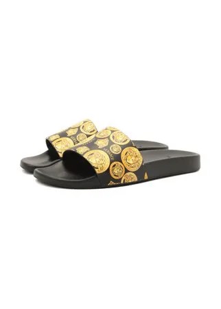 Кожаные шлепанцы Versace