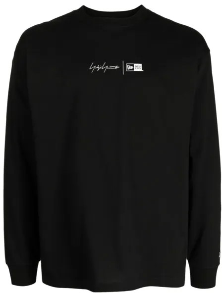 Yohji Yamamoto футболка с логотипом, черный