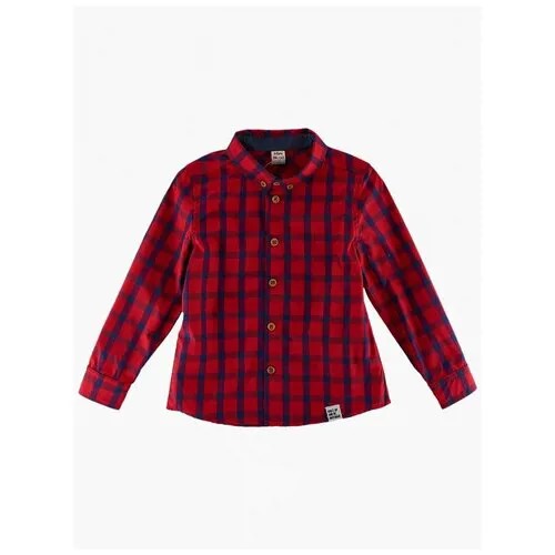 Рубашка для мальчиков Mini Maxi, модель 4810, цвет красный, размер 98