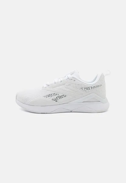Кроссовки NANOFLEX TR 2 Reebok, обувь белый/холодно-серый 1/серебристый металлик