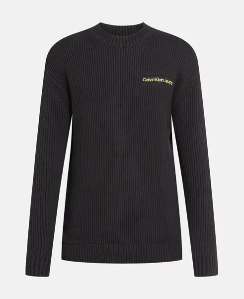 Джемпер с длинными рукавами Calvin Klein Jeans, черный