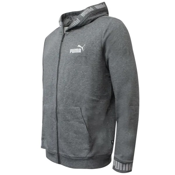 Мужская повседневная спортивная куртка с усиленным капюшоном 844792 03 Puma, серый