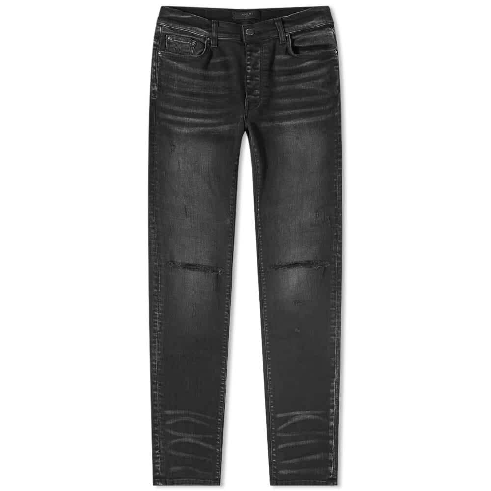 Джинсы AMIRI с разрезами, черный