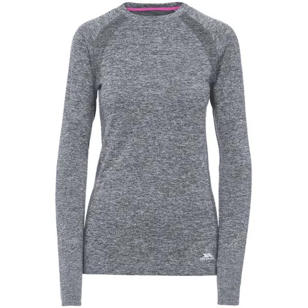 Женская футболка с длинными рукавами Welina Black Heather TRESPASS, цвет gris