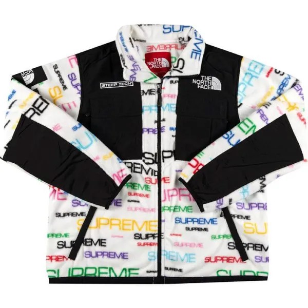 Куртка Supreme x The North Face Steep Tech Fleece, белый
