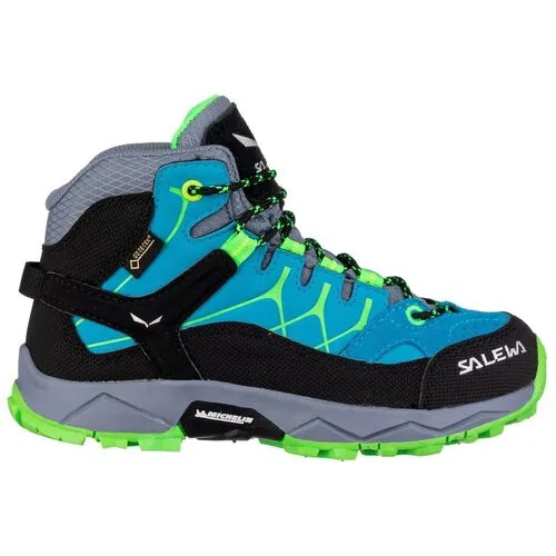 Кроссовки Salewa Alp Trainer Mid Gore-Tex Blue Danube/Fluo Green (Eur:30)