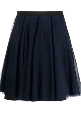 Christian Dior пышная юбка pre-owned с верхом из тюля