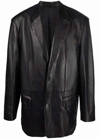 Balenciaga кожаный пиджак