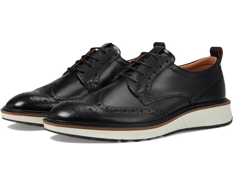 Оксфорды ECCO ST1 Hybrid Brogue Tie, цвет Black 1