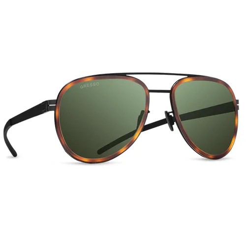 Солнцезащитные очки Gresso, авиаторы, с защитой от УФ, фотохромные, для мужчин, черный