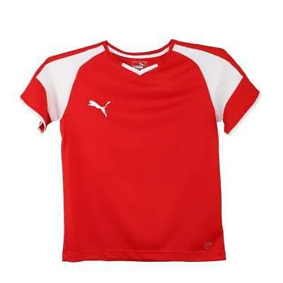 Молодежная футбольная майка Puma Borussia VNeck для мальчиков красная 703038-04-Y