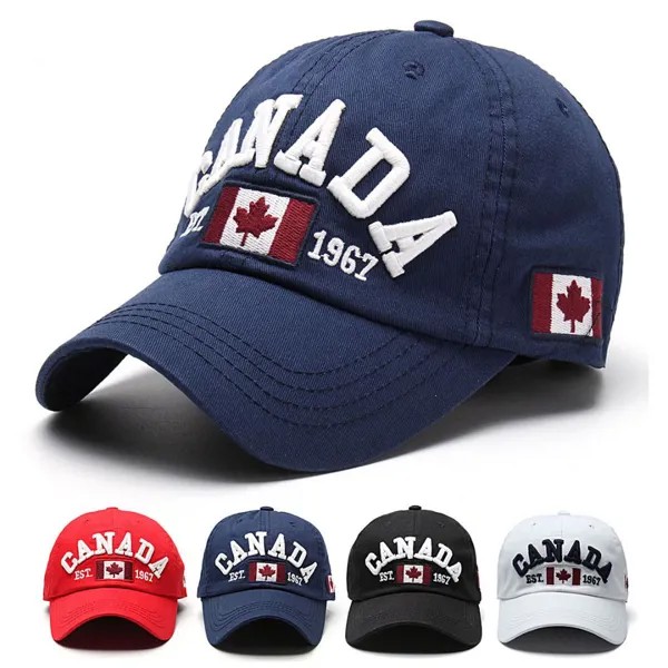 Женщины Мужчины Канада Флаг Snapback Бейсбол Топ Кепка Хип Хоп Bboy Шляпа Подарок