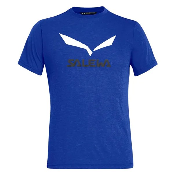 Футболка Salewa Solidlogo Dri-Release, синий