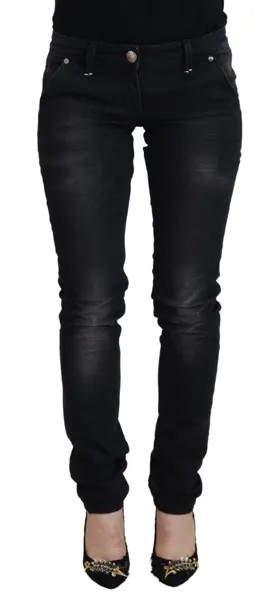 Джинсы ACHT, черные, хлопковые, скинни, женские повседневные джинсы IT40/US6/S, рекомендованная цена 250 долларов США