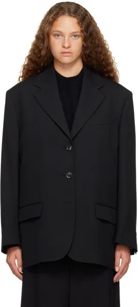 Черный пиджак с зубчатыми лацканами Acne Studios