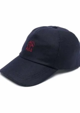 Brunello Cucinelli кепка с вышитым логотипом