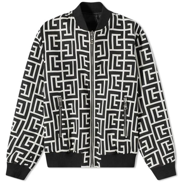 Двусторонняя куртка-бомбер Macro Monogram Balmain