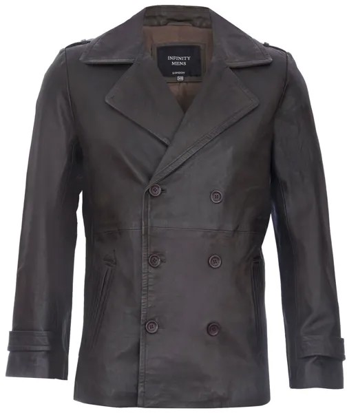 Кожаный бушлат-Амара Infinity Leather, коричневый