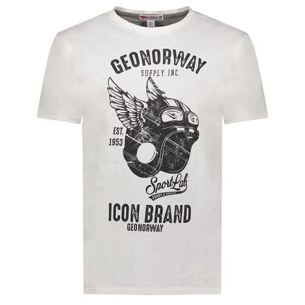Мужская футболка с коротким рукавом sy1360hgn Geographical Norway, белый