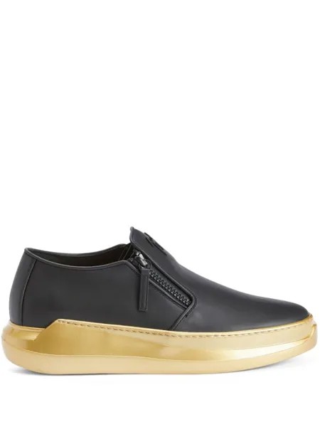 Giuseppe Zanotti лоферы Conley на молнии, черный