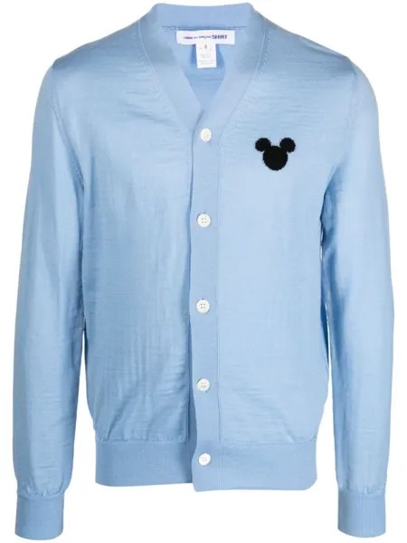 Comme Des Garçons Shirt кардиган с вышивкой из коллаборации с Disney, синий