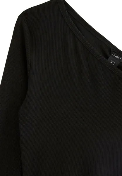 Блузка с длинными рукавами Lindex, черный
