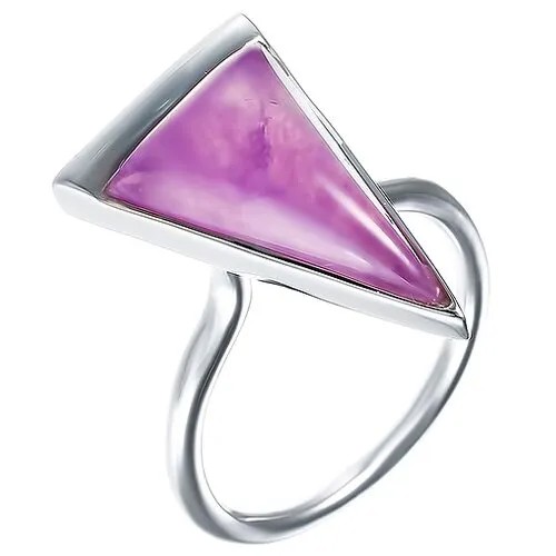Кольцо ELEMENT47 серебро, 925 проба, аметист, размер 17.25