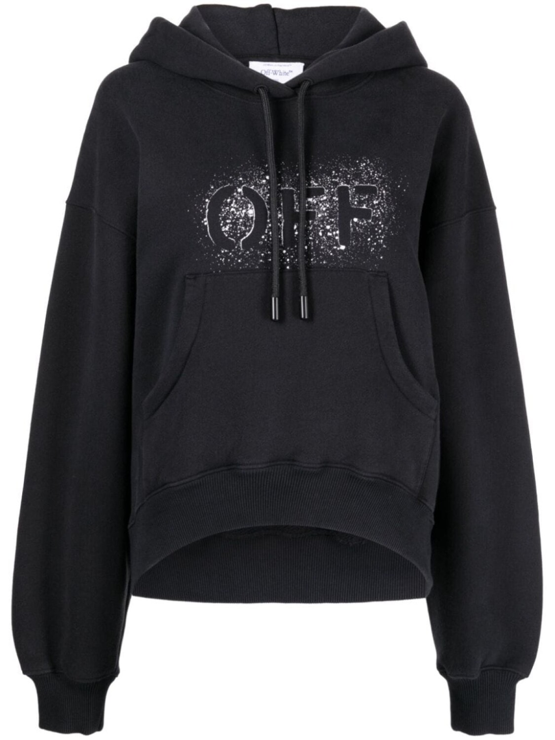 Худи с логотипом Off-White, черный