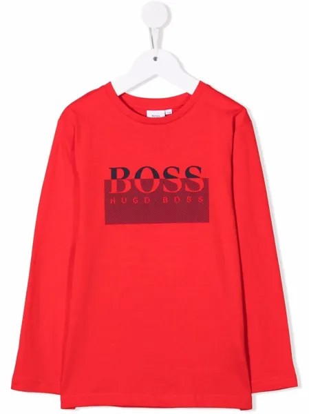 BOSS Kidswear футболка с логотипом