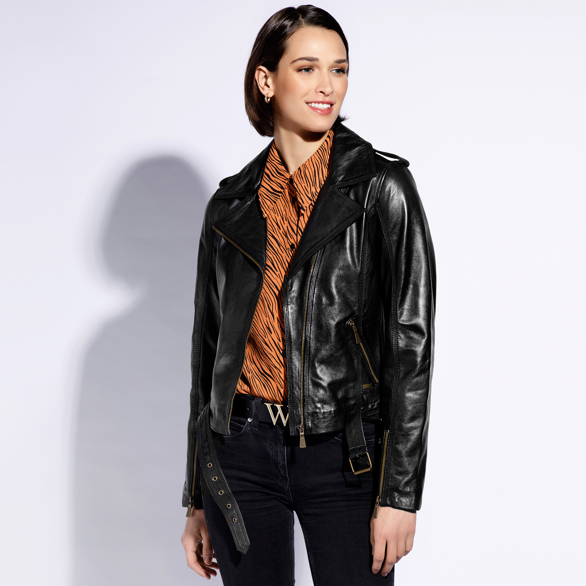 Кожаная куртка Wittchen Stylish leather jacket, woman, черный