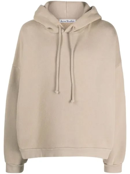 Acne Studios худи с логотипом, серый