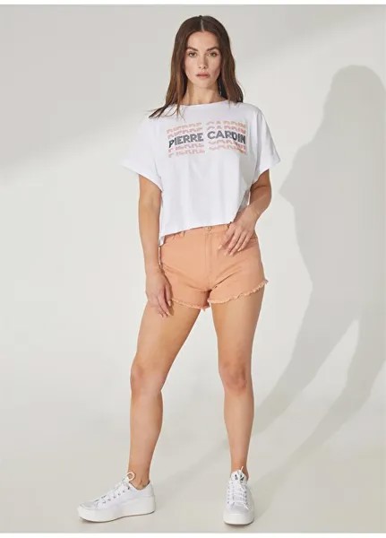 Белая женская футболка с круглым вырезом LAKOT Pierre Cardin, белый