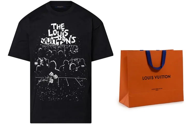 Футболка с принтом Louis Vuitton LV Concert, черная, цвет Black - Comes with Original Bag