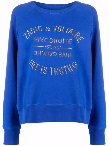 Zadig&Voltaire толстовка с вышитым логотипом