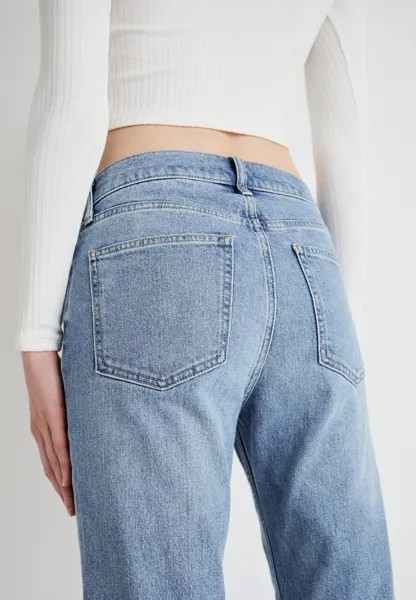 Джинсы прямого кроя FAST 90S HIGH CUFF ROSETTE GAP, черный