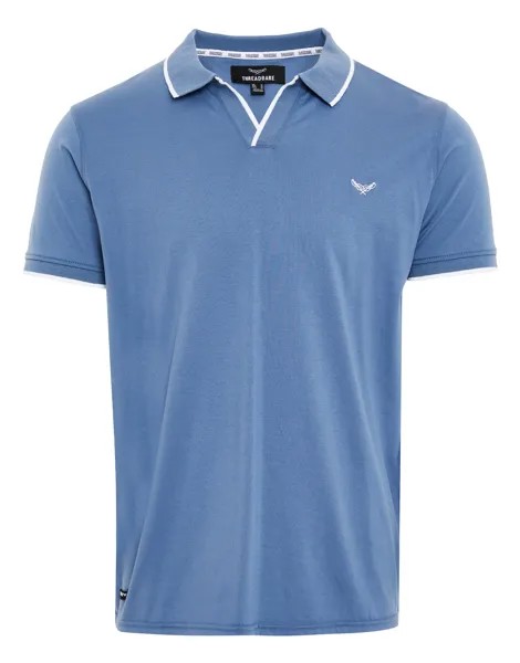 Поло Threadbare Kurzarm Polo THB Polo Mabel, цвет Denim