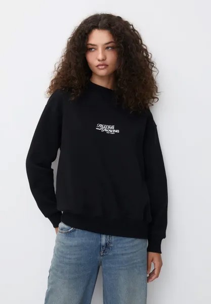 Толстовка Embroidered PULL&BEAR, черный