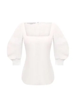 Топ из хлопка и льна Stella McCartney
