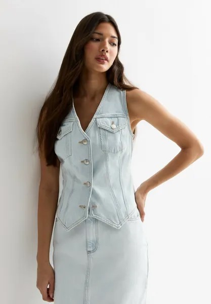 Жилет Button Front New Look, ярко-синий