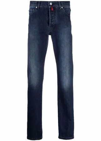 Kiton прямые джинсы с эффектом потертости