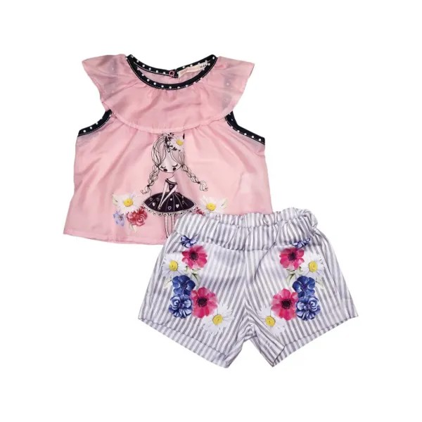 Baby Rose Комплект для девочки футболка, шорты 3332