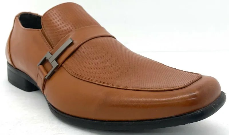 Bonafini A-191 Мужские туфли без шнурков коньячного цвета