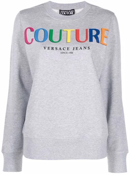 Versace Jeans Couture толстовка с приспущенными плечами и логотипом