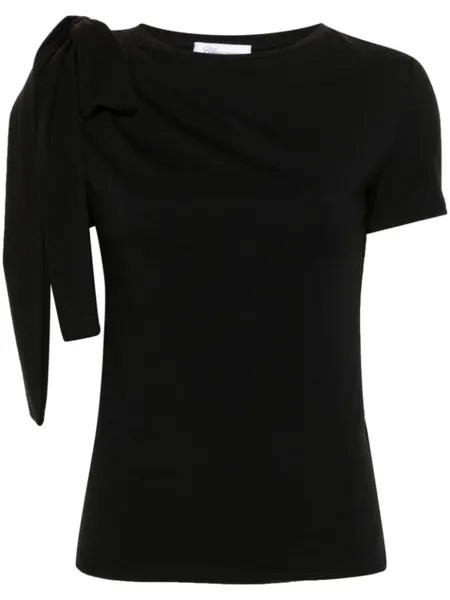 Blumarine футболка с бантом, черный