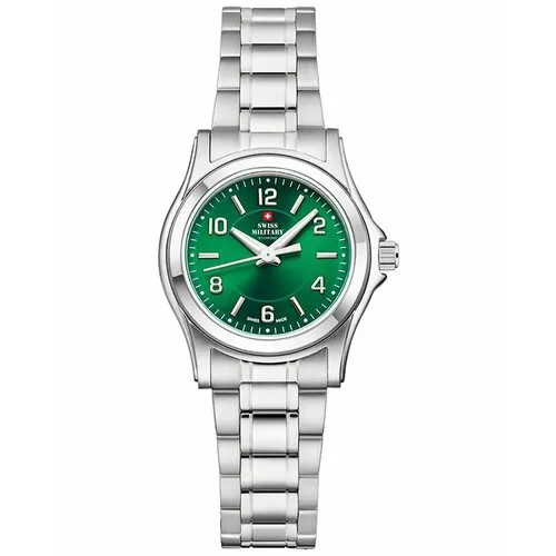 Наручные часы SWISS MILITARY BY CHRONO Chrono SM34003.24, серебряный, зеленый
